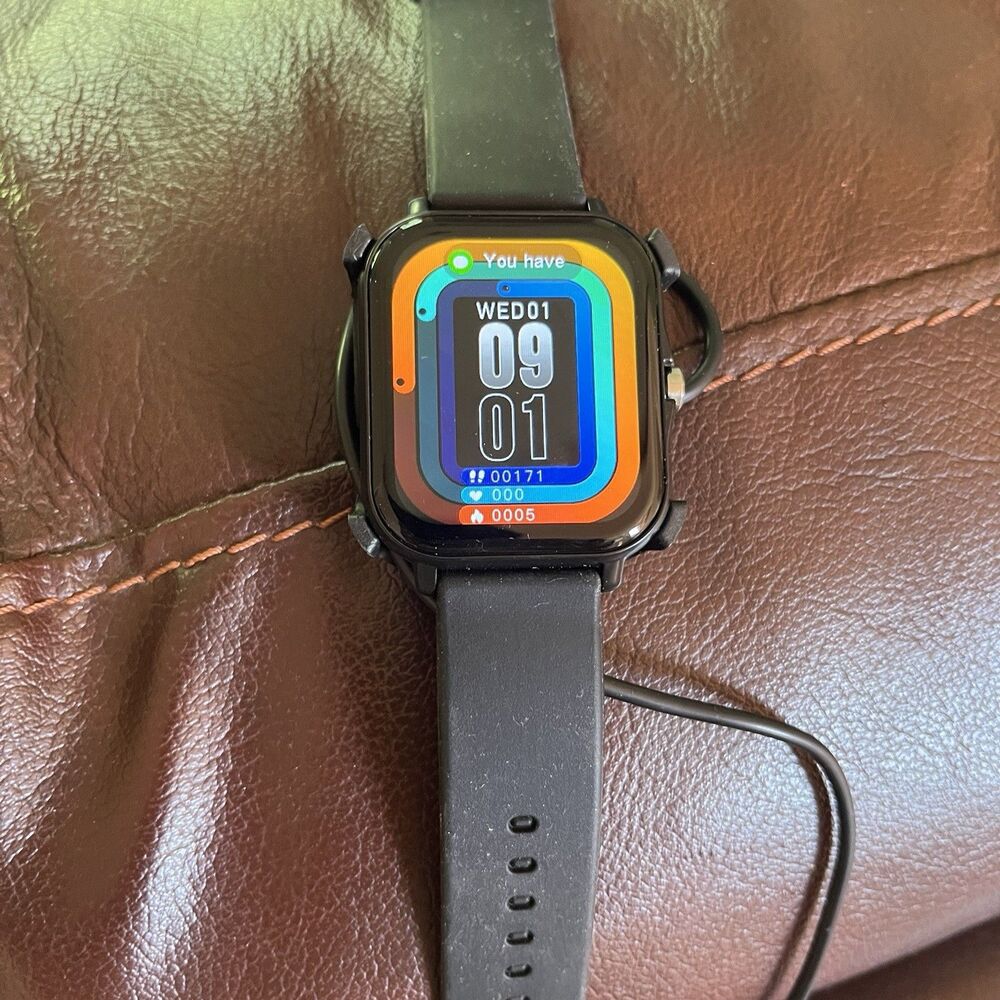 Smart Watch Blood Pressure/Heart Rate Monitor Model Tested Including Manual